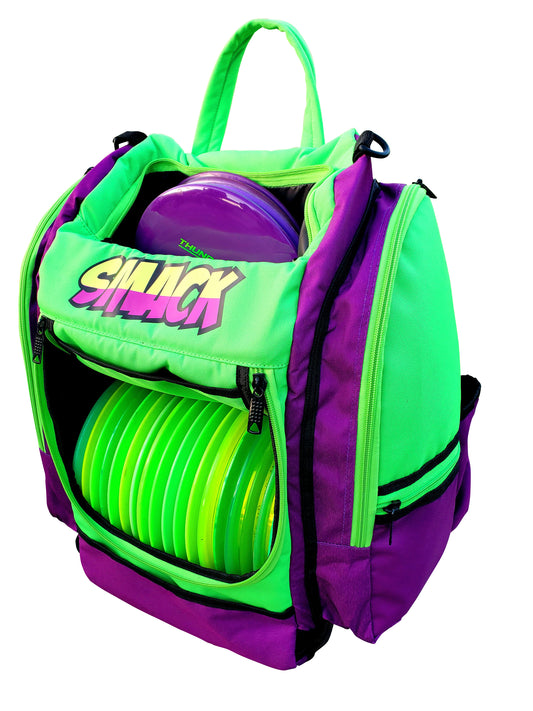 The Joker Edition - Neon Green & Purple Disc Golf Backpack