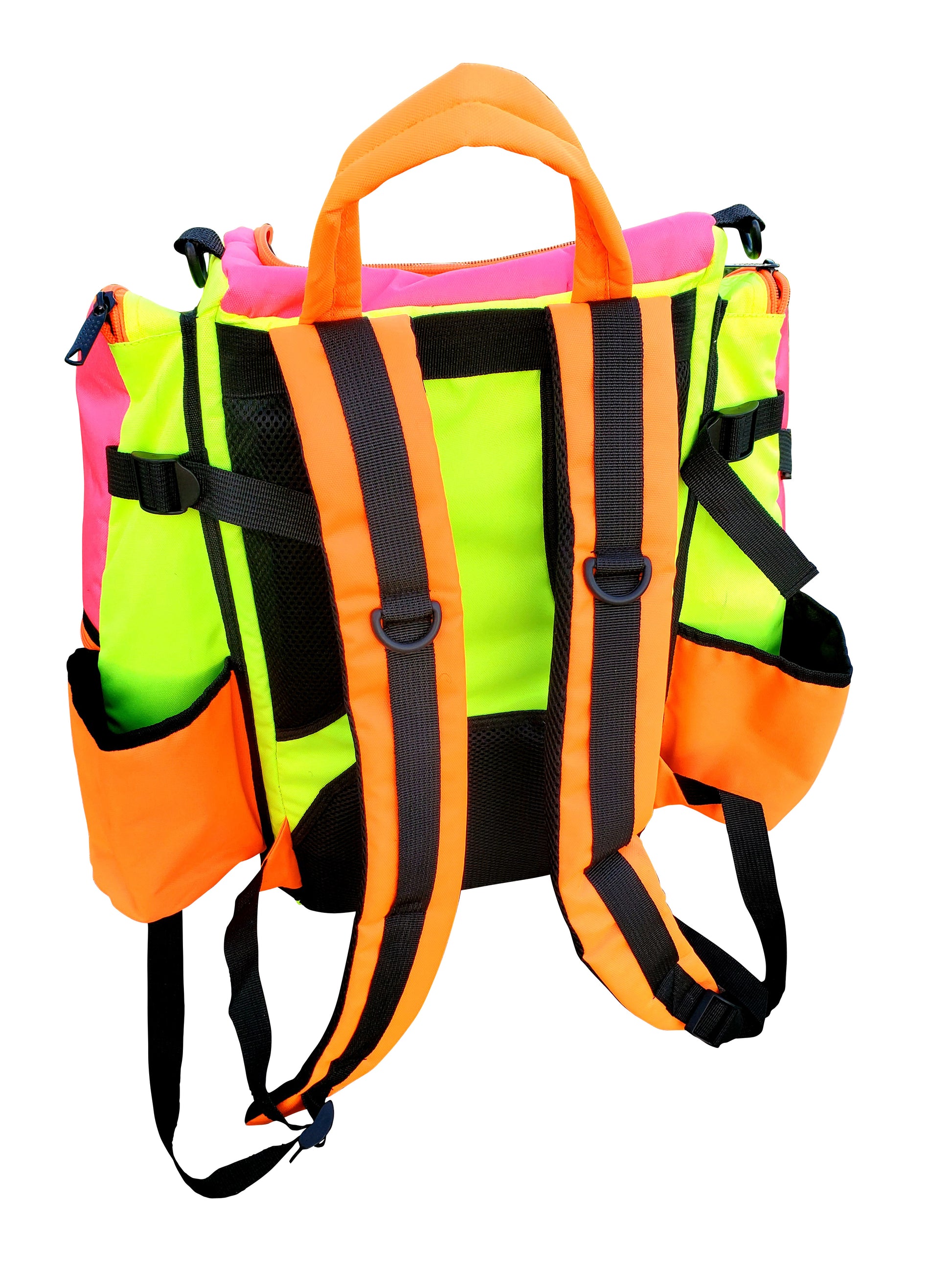 The Highlighter Edition - Orange Yellow & Pink Disc Golf Backpack