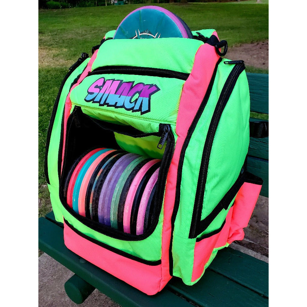 Neon 80s Disc Golf Backpack